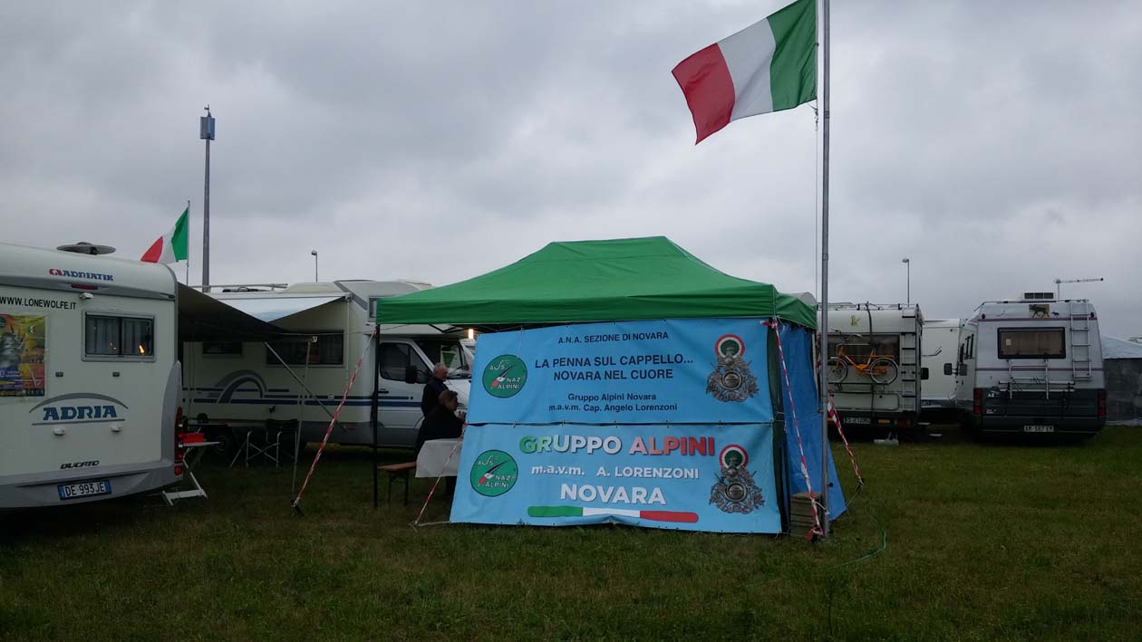 Il campo del Gruppo di Novara Il campo del Gruppo di Novara