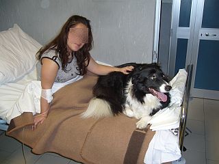 Pet-Therapy con Zoe presso il Reparto di Pediatria Medica dell'Ospedale Maggiore della Carità di Novara