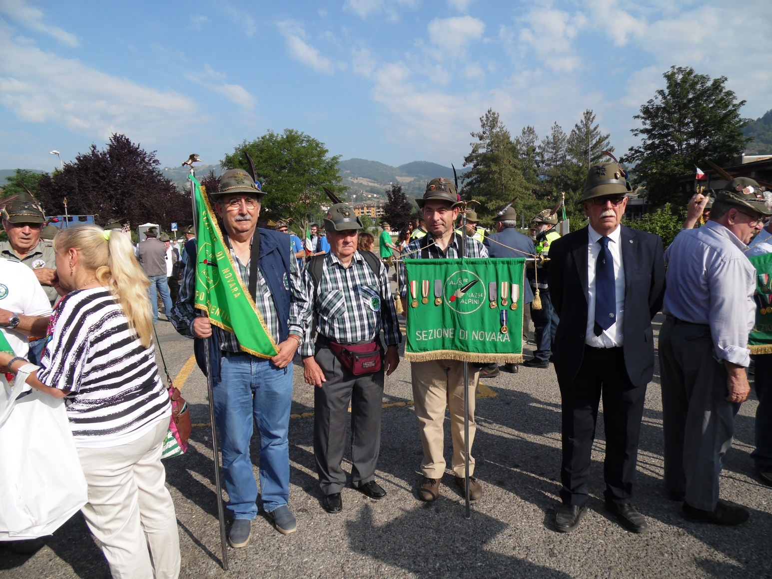 Gli Alpini novaresi presenti alla manifestazione Gli Alpini novaresi presenti alla manifestazione