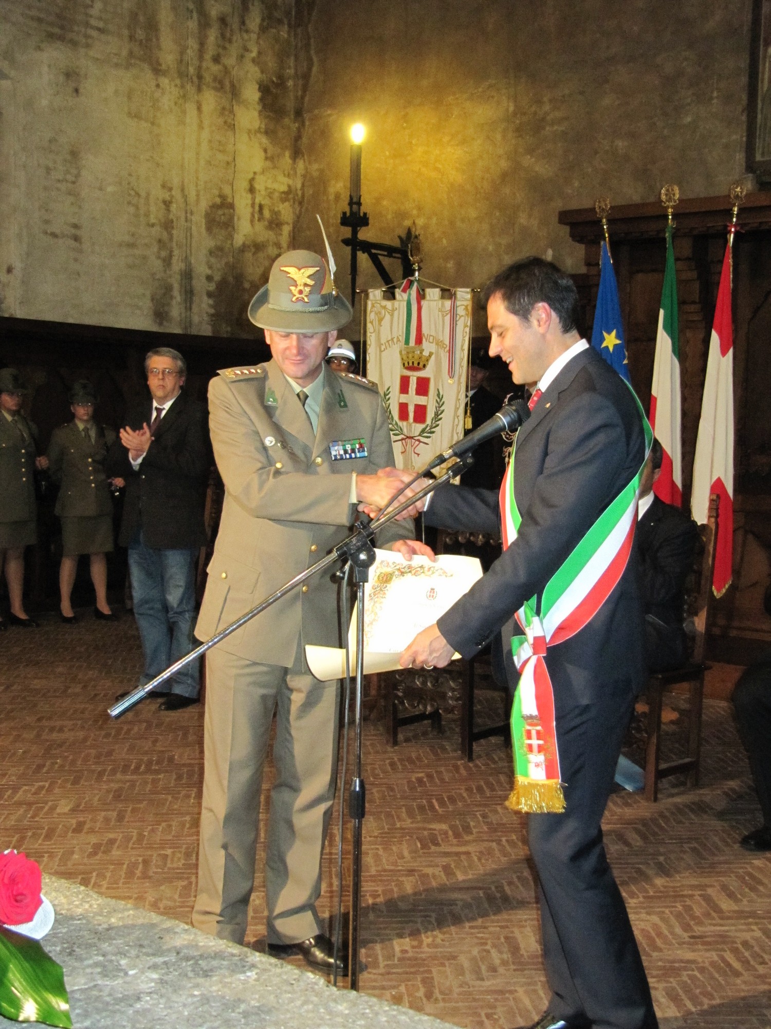 Conferimento della Cittadinanza Onoraria di Novara alla Brigata Taurinense