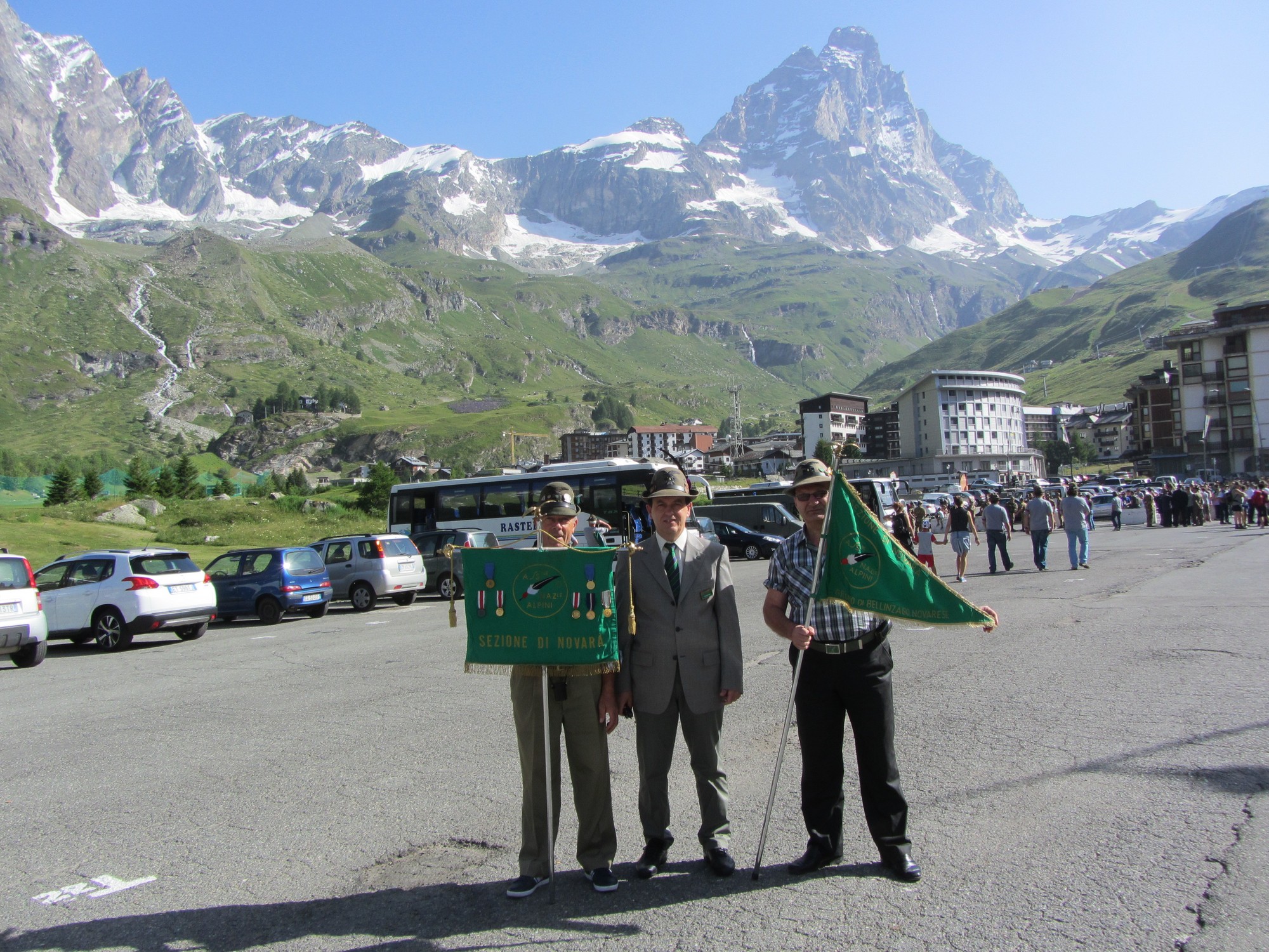 Gli Alpini bellinzaghesi che hanno partecipato alla manifestazione