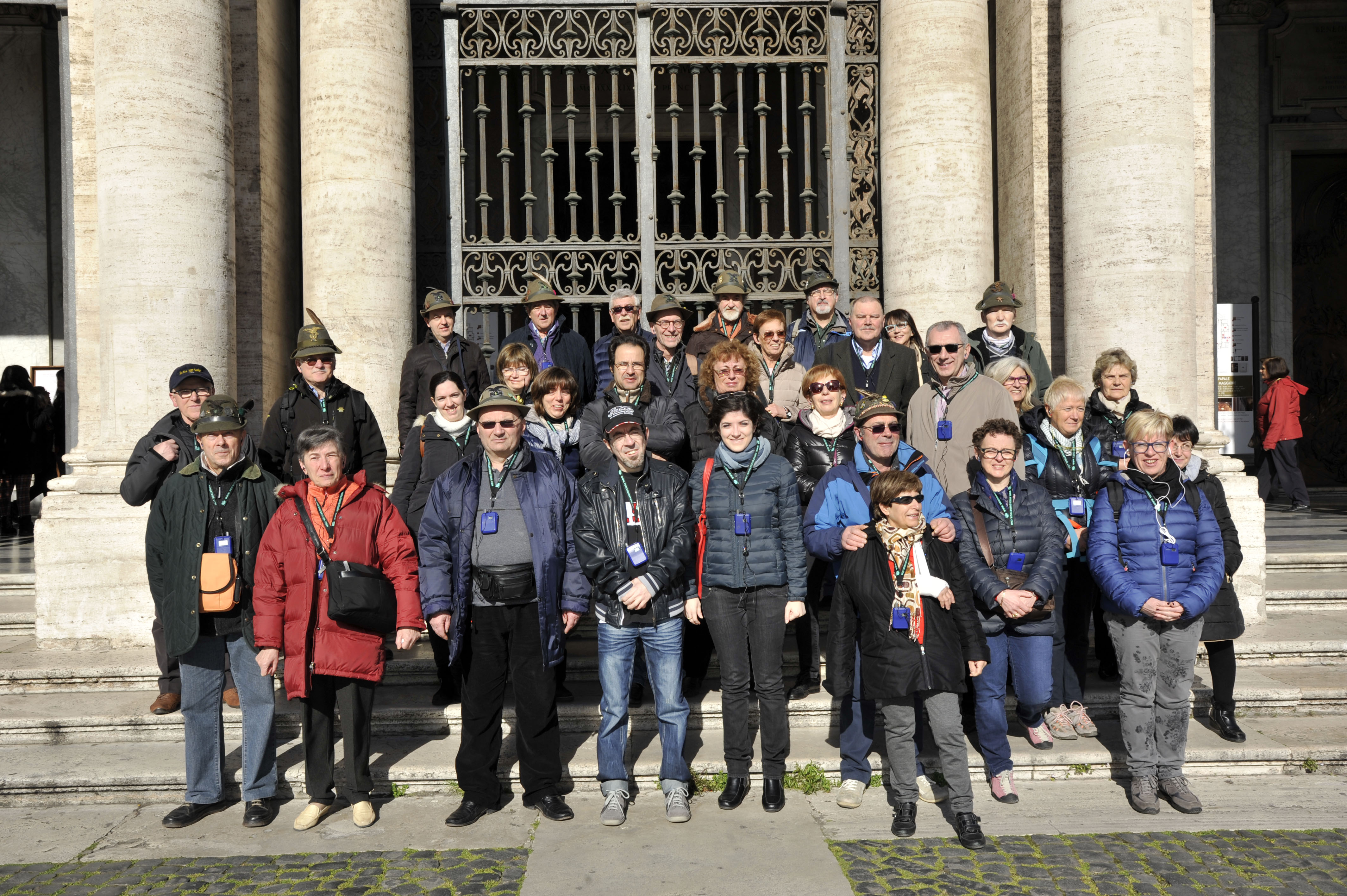 Il gruppo di partecipanti alla Gita Sezionale a Roma
